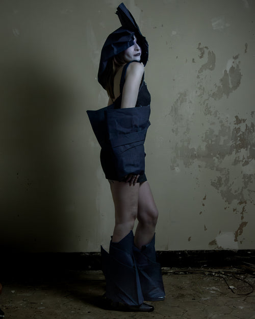 Fragmented Fingerless Gloves